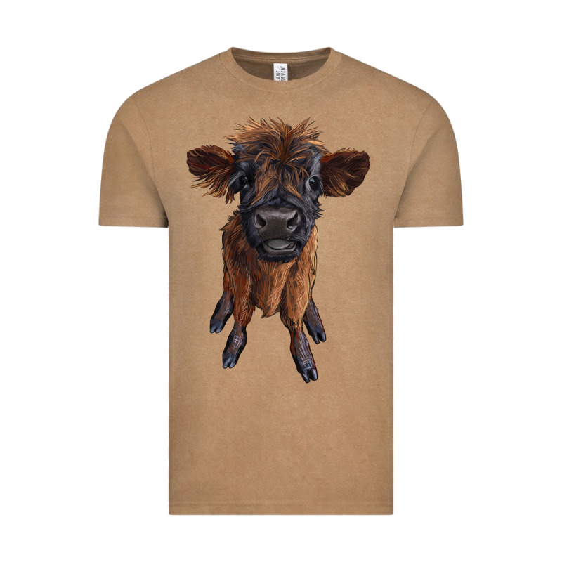 Highland Cow Calf Vintage Tee by RanaPortraitStore | Teevron
