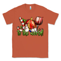 Copper joy to the world christmas wine Classic Tee - FaDigitalArtStudio
