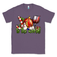 Lavender joy to the world christmas wine Classic Tee - FaDigitalArtStudio