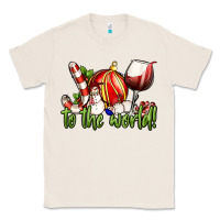 Natural joy to the world christmas wine Classic Tee - FaDigitalArtStudio