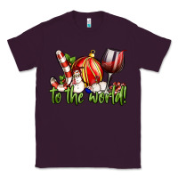 Plum joy to the world christmas wine Classic Tee - FaDigitalArtStudio