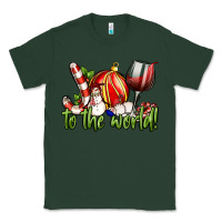 Sports Green joy to the world christmas wine Classic Tee - FaDigitalArtStudio