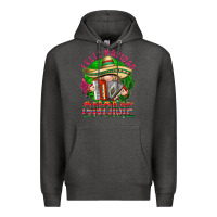 Charcoal Heather Feliz Navidad gnome Premium Hoodie - NancyCooperArtShop