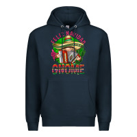 Navy Feliz Navidad gnome Premium Hoodie - NancyCooperArtShop