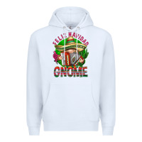 White Feliz Navidad gnome Premium Hoodie - NancyCooperArtShop