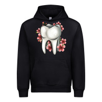 Black floral tooth Urban Hoodie - Jasminsmagicworld