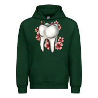 Forest Green floral tooth Urban Hoodie - Jasminsmagicworld