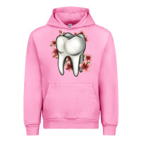 Fuchsia Pink floral tooth Urban Hoodie - Jasminsmagicworld