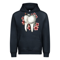 Navy floral tooth Urban Hoodie - Jasminsmagicworld