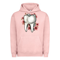 Pigment Salmon floral tooth Urban Hoodie - Jasminsmagicworld