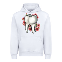 White floral tooth Urban Hoodie - Jasminsmagicworld