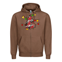 Chestnut Christmas trees lights Zipper Hoodie - JahusDesignShop