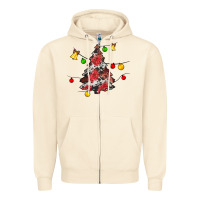 Christmas Trees Lights Zipper Hoodie | Teevron