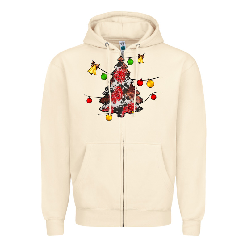 Christmas Trees Lights Zipper Hoodie by JahusDesignShop | Teevron