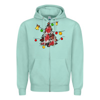 Seafoam Christmas trees lights Zipper Hoodie - JahusDesignShop