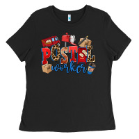 Black postal worker Ladies Tee - AdoDesignShop