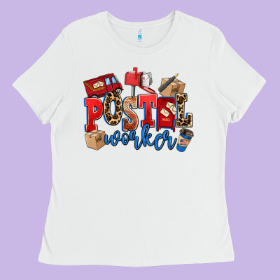 Postal Worker Ladies Tee Designed By Adodesignshop