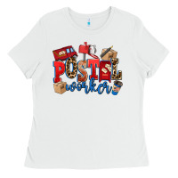 White postal worker Ladies Tee - AdoDesignShop