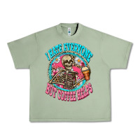 Oil Green i hate everyone but coffee helps Urban Heavy Tee - Zillion Design Studio