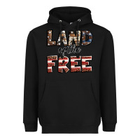 Black Land of the free America western pattern Heavyweight Hoodie - Jasminsmagicworld