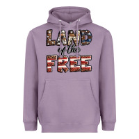 Land Of The Free America Western Pattern Heavyweight Hoodie | Teevron
