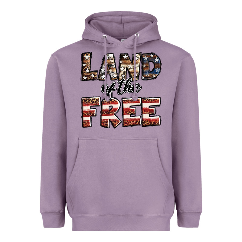 Land Of The Free America Western Pattern Heavyweight Hoodie by Jasminsmagicworld | Teevron