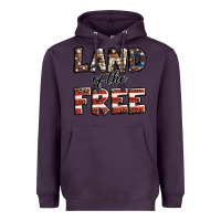 Plum Land of the free America western pattern Heavyweight Hoodie - Jasminsmagicworld