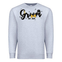 Heather Grey groom Premium Sweatshirt - MaliasSmallBusiness