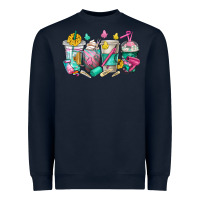 Navy hairstylist coffee cups Heavyweight Sweatshirt - texasbilliewilder