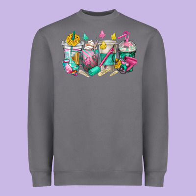 Hairstylist Coffee Cups Heavyweight Sweatshirt Designed By Texasbilliewilder