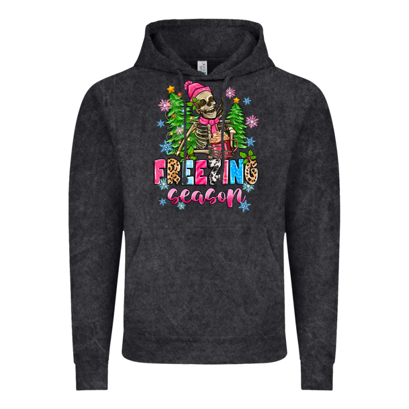 Freezing Season Skeleton Vintage Hoodie by Zillion Design Studio | Teevron
