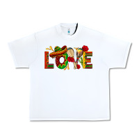 White Mexico Love Urban Heavy Tee - texasbilliewilder