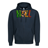 Navy Noel Zipper Hoodie - Artiststas