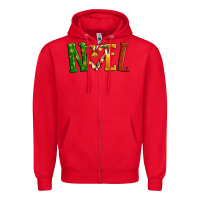 Red Noel Zipper Hoodie - Artiststas