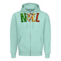 Seafoam Noel Zipper Hoodie - Artiststas