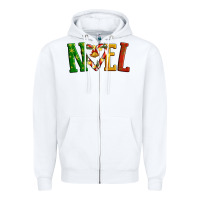 White Noel Zipper Hoodie - Artiststas