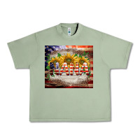 Oil Green patriotic nana Urban Heavy Tee - BarkalooDesign