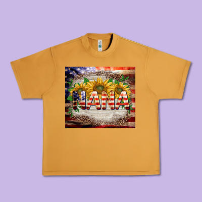 Patriotic Nana Urban Heavy Tee Designed By Barkaloodesign