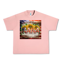 Salmon patriotic nana Urban Heavy Tee - BarkalooDesign