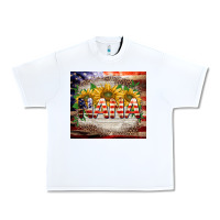 White patriotic nana Urban Heavy Tee - BarkalooDesign