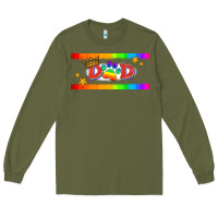 Army Green lgbtq dad  libbey glass Long Sleeve Tee - HRA Design Shop