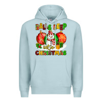 Blue Mist Balls Deep Into Christmas Premium Hoodie - MaliasSmallBusiness