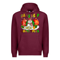 Burgundy Balls Deep Into Christmas Premium Hoodie - MaliasSmallBusiness