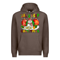 Coffee Balls Deep Into Christmas Premium Hoodie - MaliasSmallBusiness