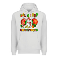 Dove Grey Balls Deep Into Christmas Premium Hoodie - MaliasSmallBusiness