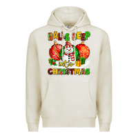 Oatmeal Heather Balls Deep Into Christmas Premium Hoodie - MaliasSmallBusiness