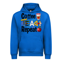 Cobalt coffee teach repeat Urban Hoodie - BarkalooDesign