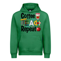 Emerald coffee teach repeat Urban Hoodie - BarkalooDesign