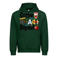 Foreset Green coffee teach repeat Urban Hoodie - BarkalooDesign