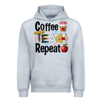 Heather Grey coffee teach repeat Urban Hoodie - BarkalooDesign